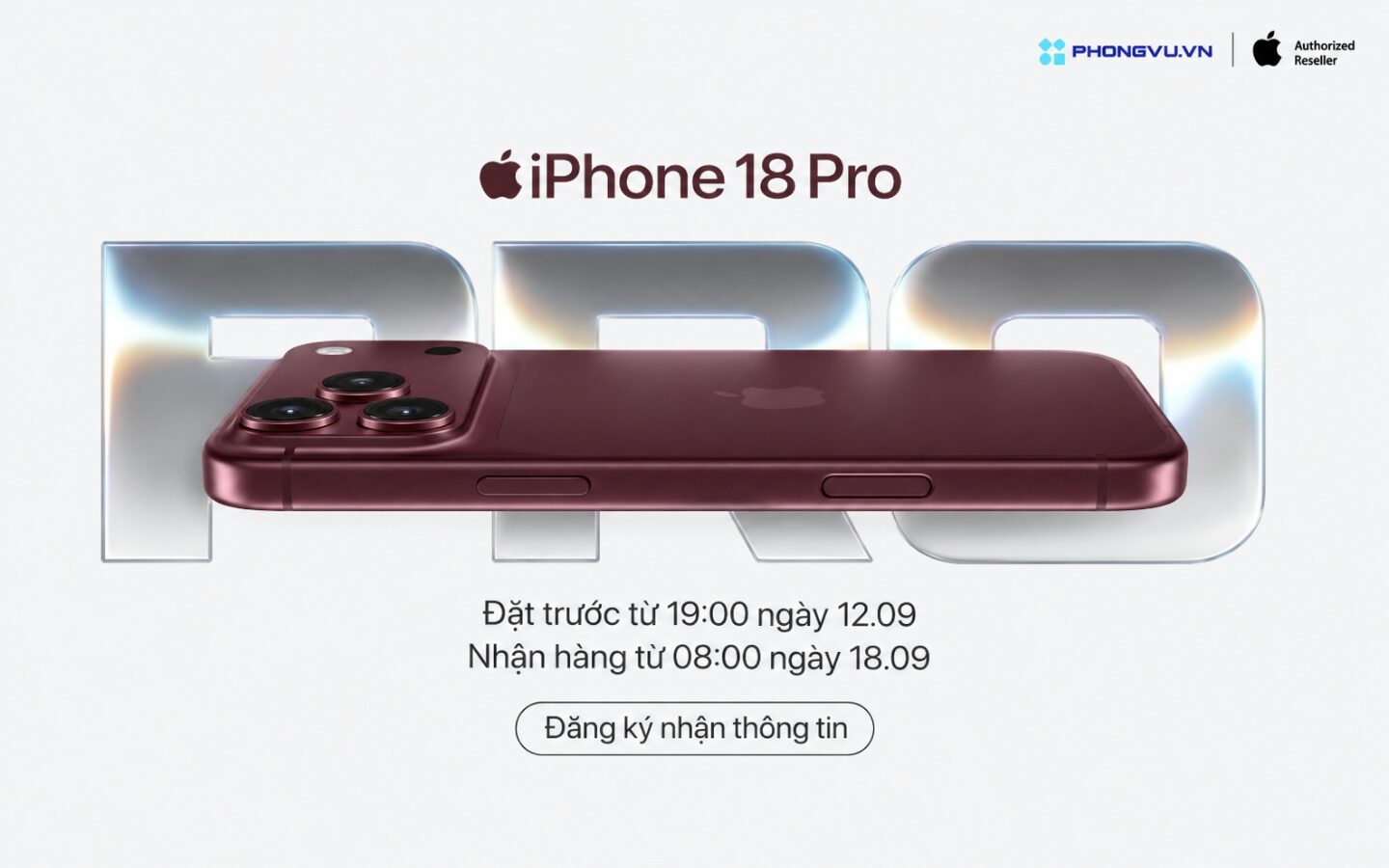 Apple ra mắt iPhone 18 Pro và iPhone 18 Pro Max với chip A20 Pro 2nm thế hệ mới