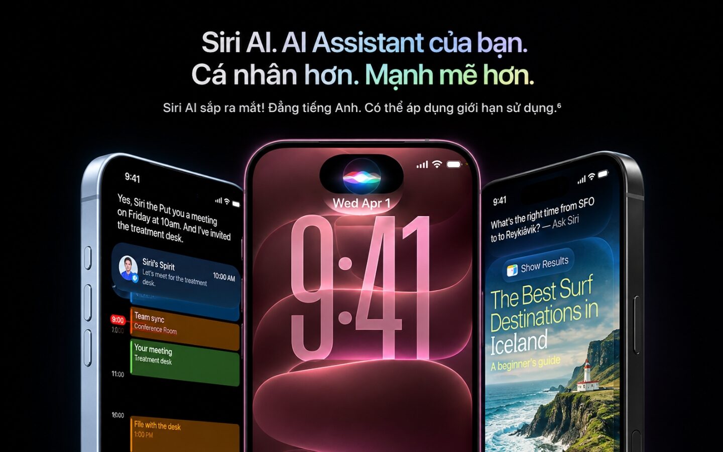 Siri AI thông minh hơn với loạt tính năng AI mới 