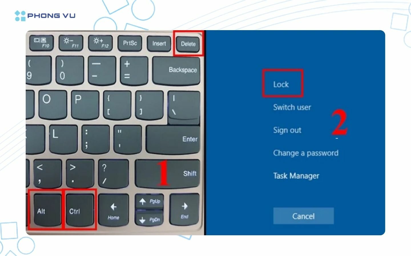 Cách khóa màn hình máy tính Windows, MacBook nhanh chóng 4 Cách khóa màn hình máy tính Windows, MacBook nhanh chóng