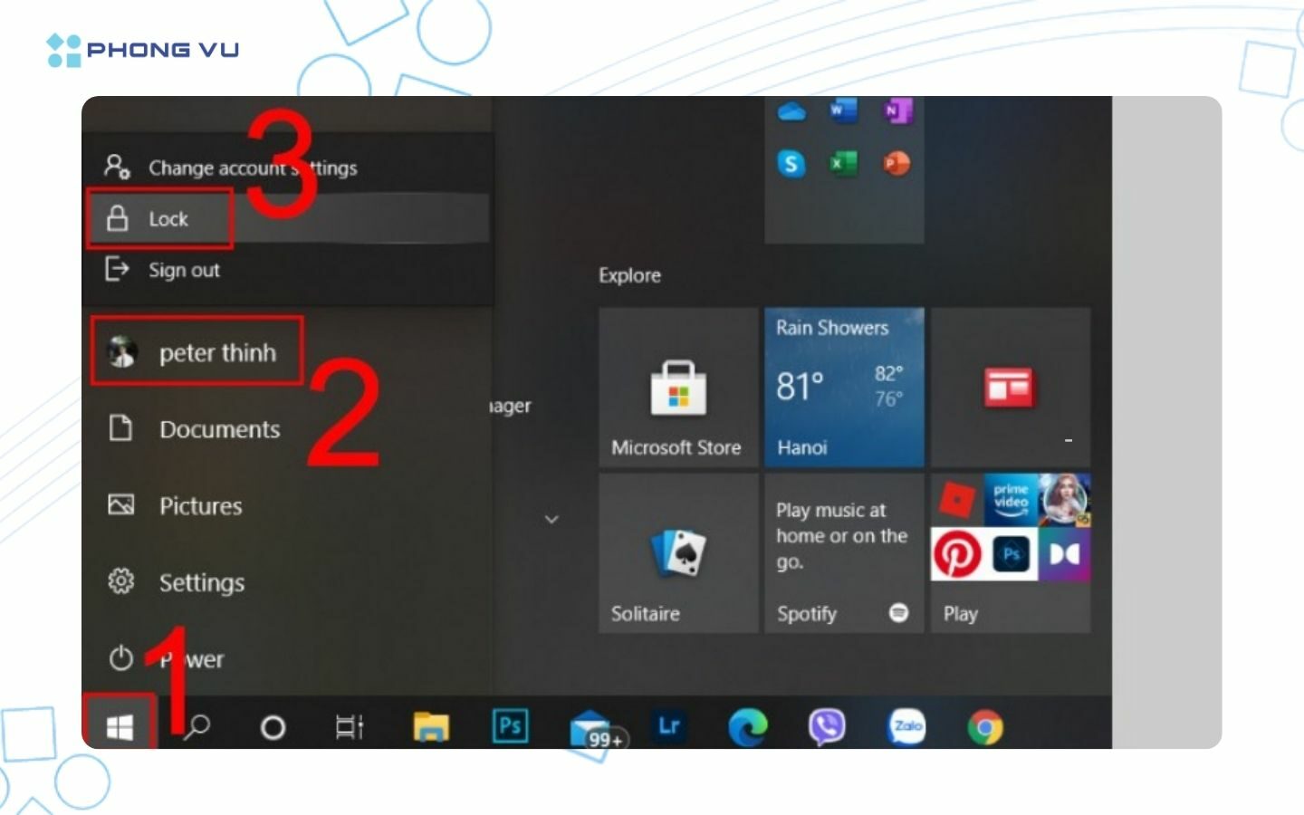Cách khóa màn hình máy tính Windows, MacBook nhanh chóng 3 Cách khóa màn hình máy tính Windows, MacBook nhanh chóng