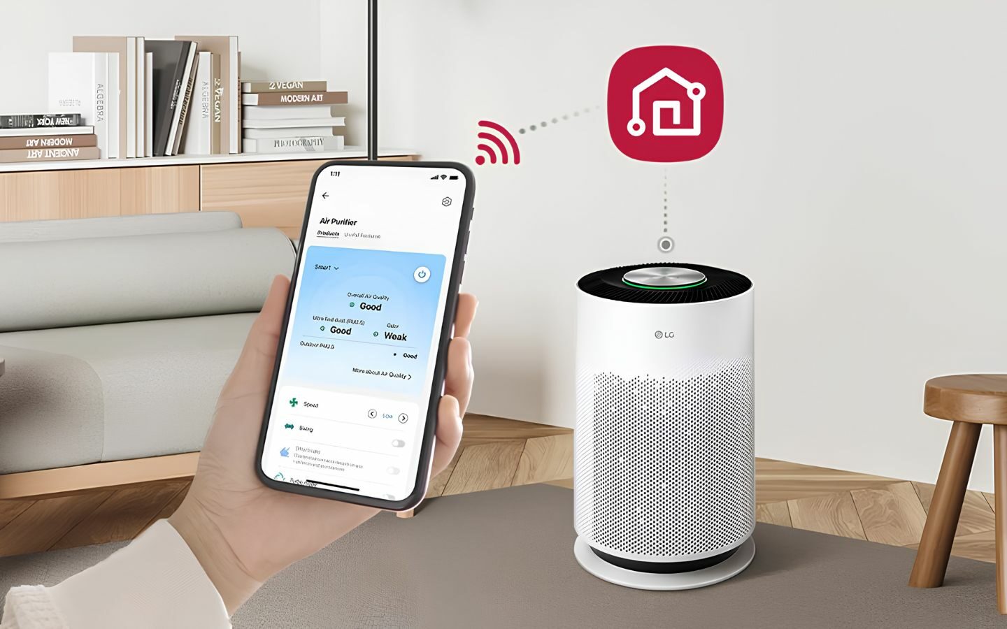 Hướng dẫn cách vệ sinh máy lọc không khí LG đúng cách 7 Bật và kiểm tra lại máy sau khi vệ sinh