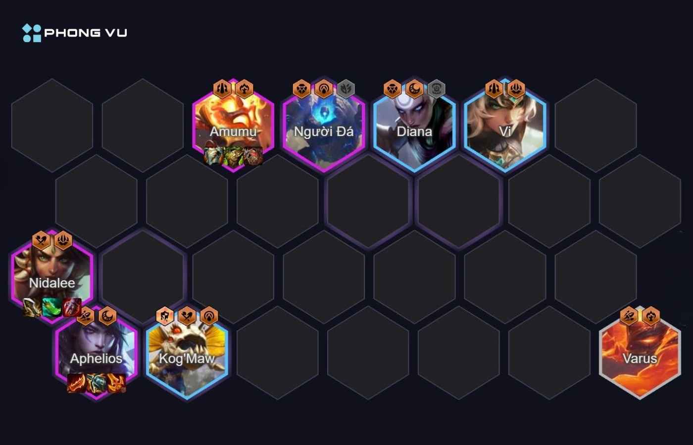 Top 5 đội hình ĐTCL 18.2 mạnh nhất bảng xếp hạng Meta 8 Nidalee - Aphelios Fast 8 nổi bật với hai carry và khả năng xoay trang bị linh hoạt