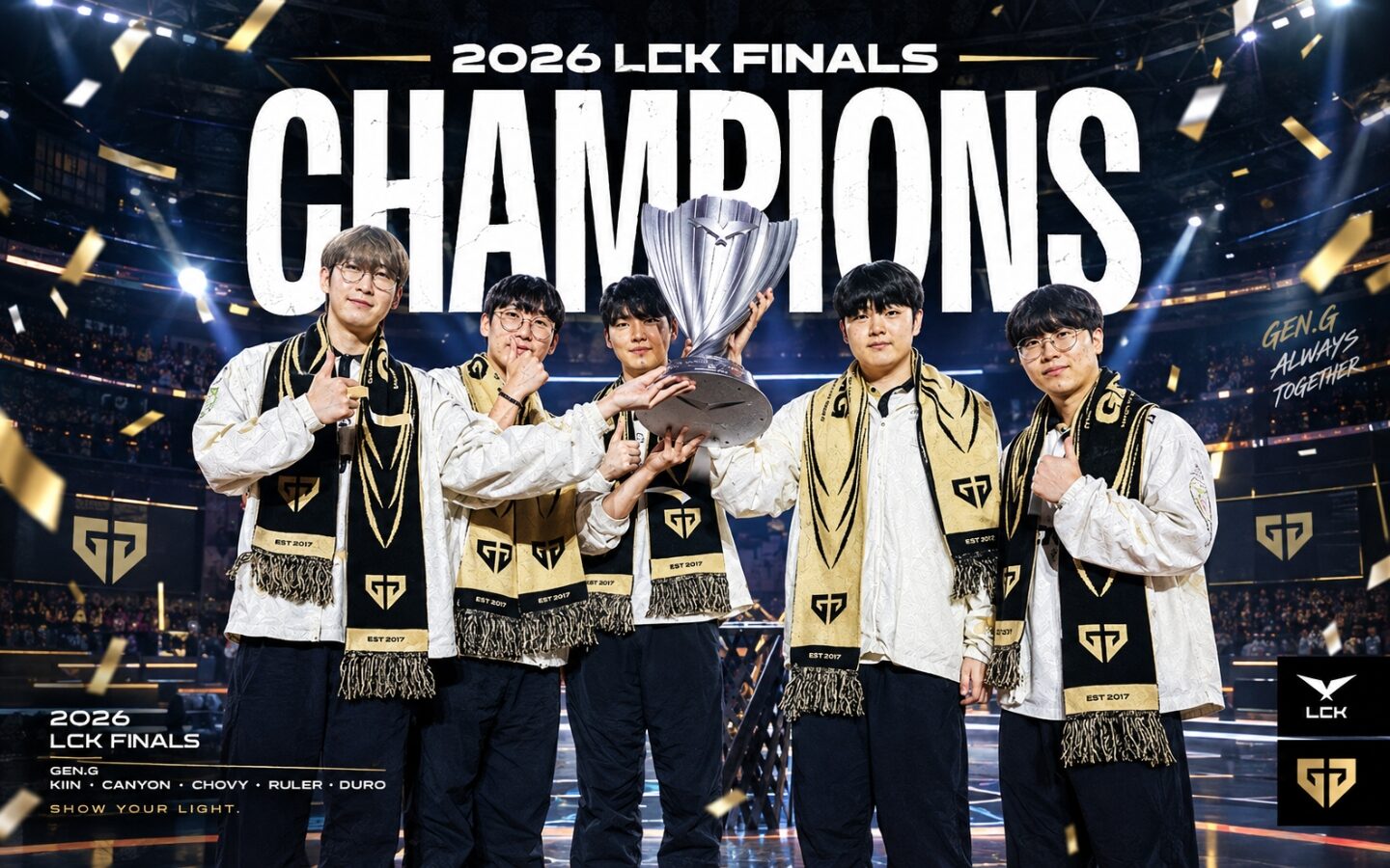 Gen.G vô địch LCK 2026 sau màn ngược dòng trước HLE 