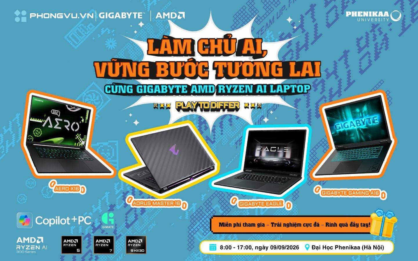 GIGABYTE x AMD: Ngày hội công nghệ và gaming 2026 1 GIGABYTE x AMD: Ngày hội công nghệ và gaming 2026