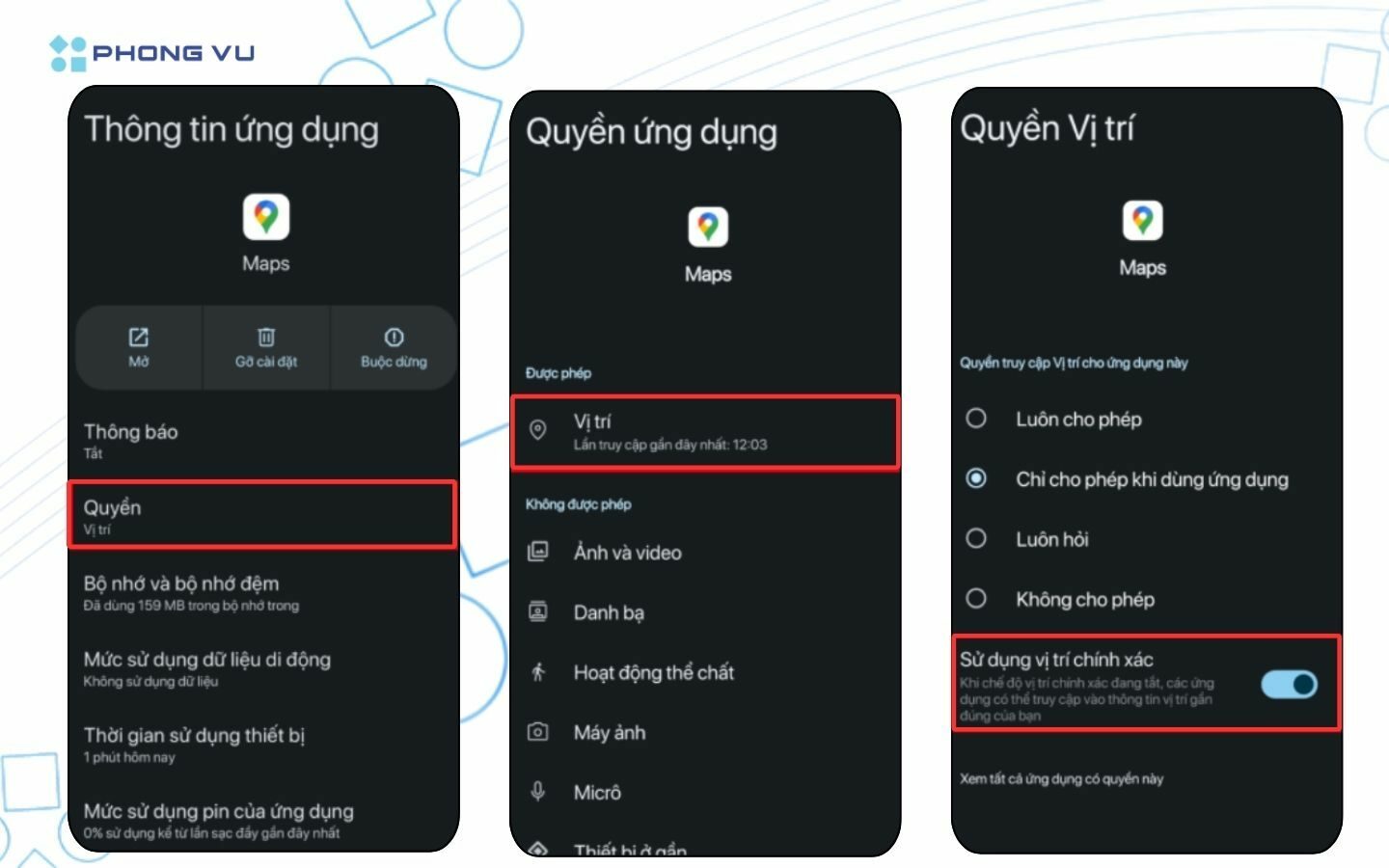 Google Maps chỉ đường chính xác hơn khi bật tính năng này trên điện thoại 1 Bật Chế độ chính xác cao
