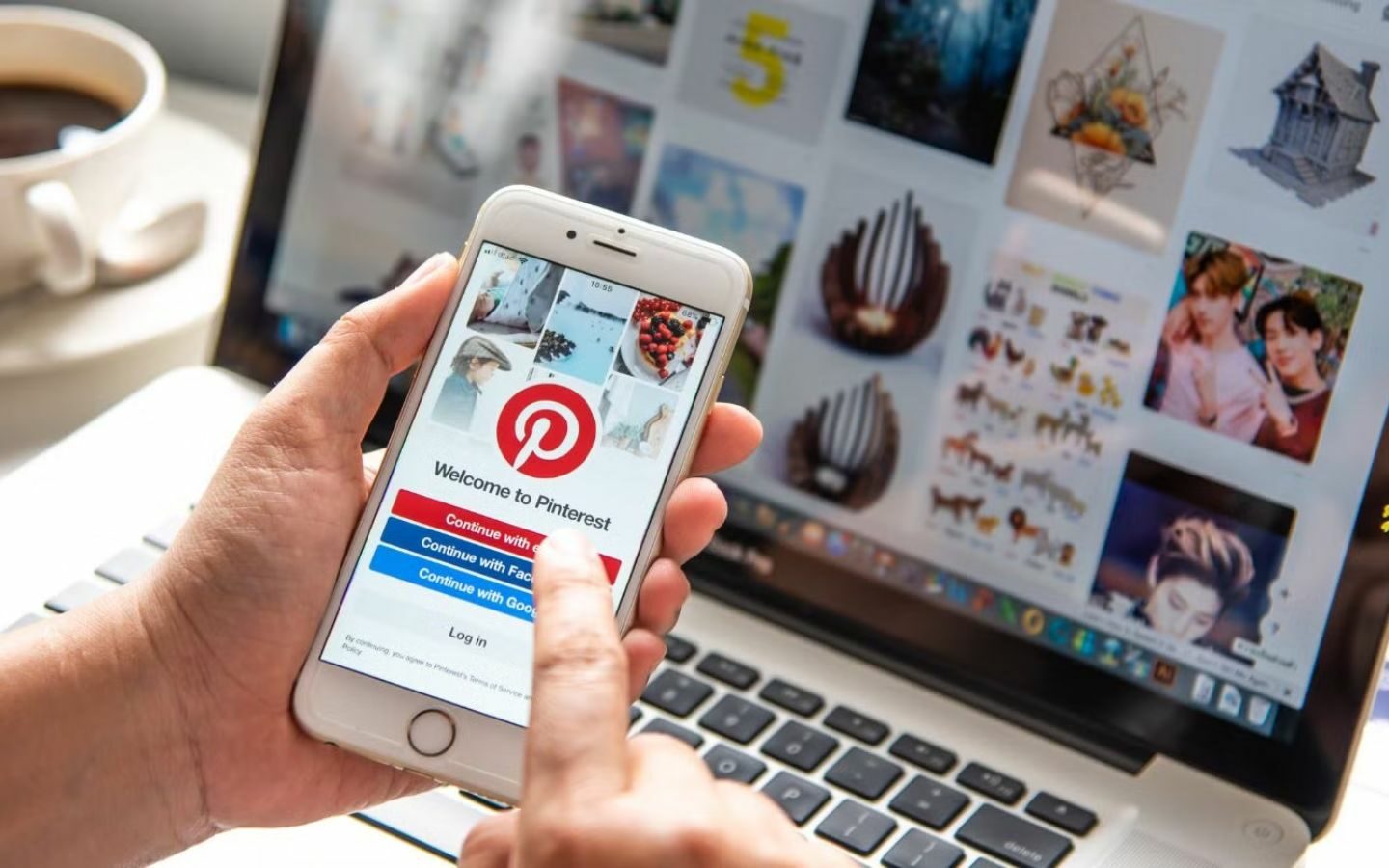 Pinterest cung cấp nhiều mẫu hình nền iPhone đa dạng phong cách
