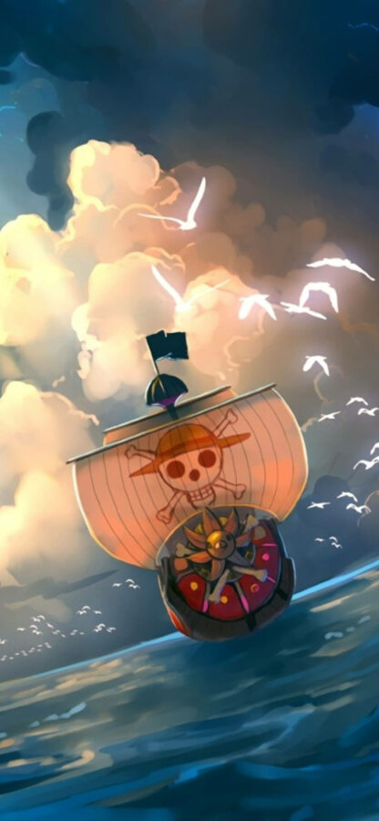 Con tàu Going Merry lướt giữa đại dương xanh