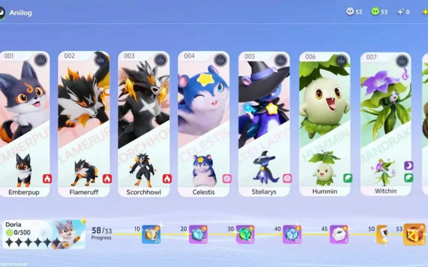 Aniimo: Hướng dẫn tải và chơi game chi tiết cho người mới 20 Người chơi cần liên tục thu thập và phát triển Aniimo