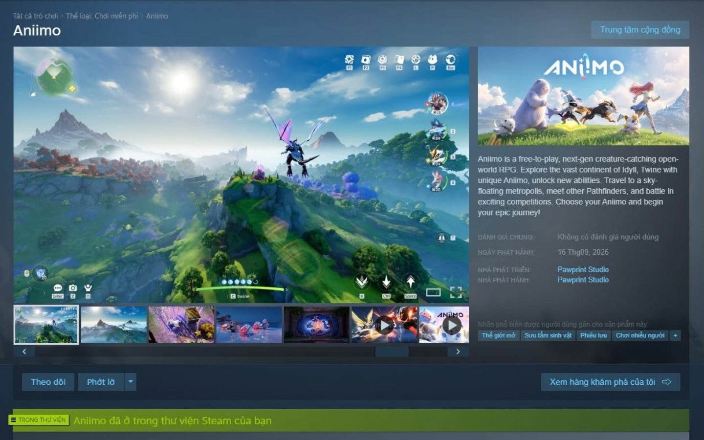 Aniimo: Hướng dẫn tải và chơi game chi tiết cho người mới 2 Người chơi cần đảm bảo đáp ứng tốt yêu cầu về cấu hình khi chơi game trên PC