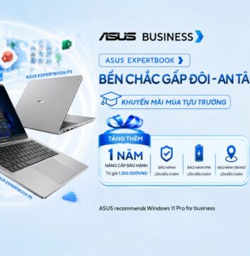 Mua ASUS ExpertBook mùa tựu trường, nhận thêm 1 năm bảo hành miễn phí Mua ASUS ExpertBook mùa tựu trường, nhận thêm 1 năm bảo hành miễn phí
