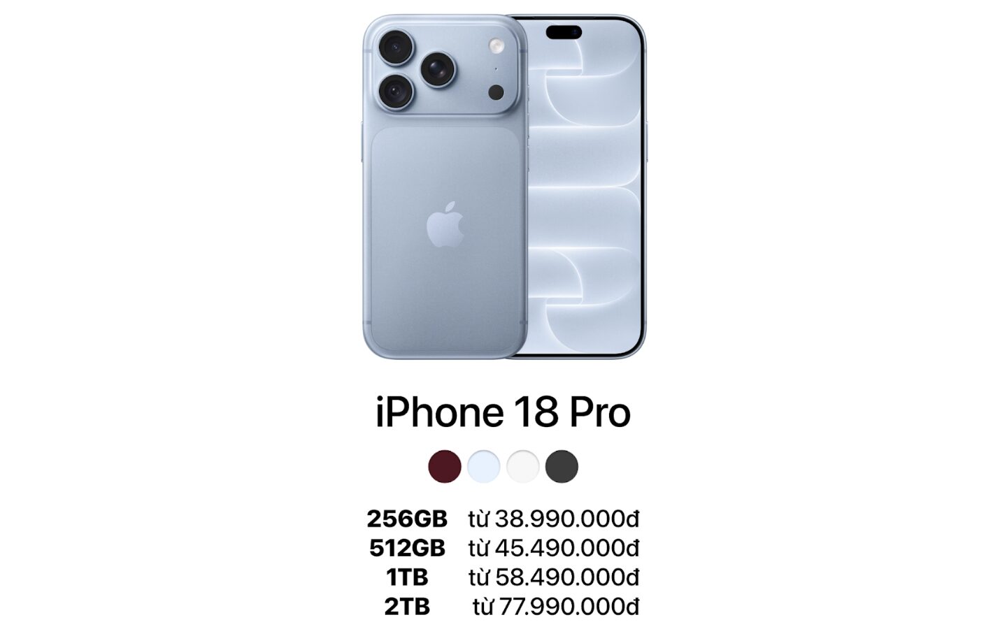 Phiên bản iPhone 18 Pro