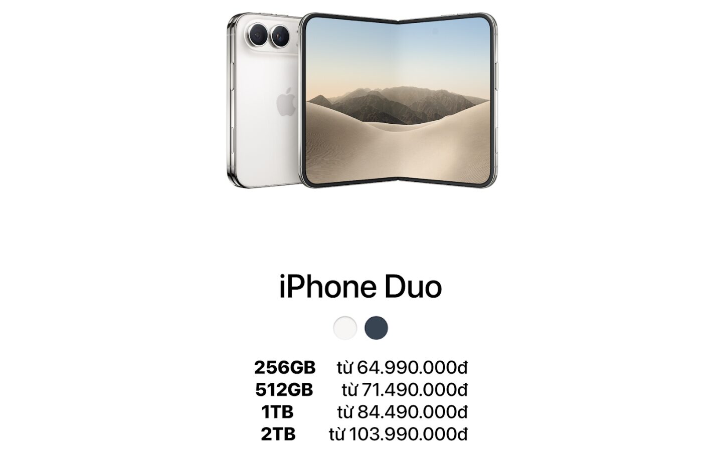 iPhone Duo - mẫu iPhone gập đầu tiên nhà Apple
