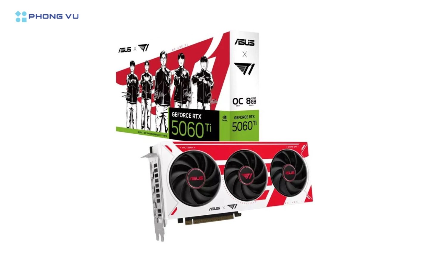 Card màn hình ASUS T1 GeForce RTX 5060 Ti OC Edition 8GB GDDR7
