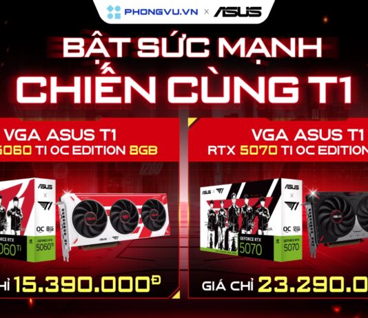 Top 2 card màn hình ASUS T1 GeForce RTX 50 Series đáng mua 2026 Top 2 card màn hình ASUS T1 GeForce RTX 50 Series đáng mua 2026
