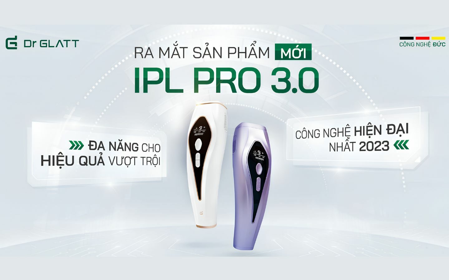 Top 5 máy triệt lông tại nhà hiệu quả, dễ sử dụng 6 IPL PRO Dr. Glatt hỗ trợ triệt lông, trị mụn và trẻ hóa da