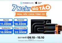 Apple Week: 7 Ngày Bão Táo – Deal sốc chưa từng có, giảm lên đến 6 triệu đồng Apple Week: 7 Ngày Bão Táo - Deal sốc chưa từng có, giảm lên đến 6 triệu đồng
