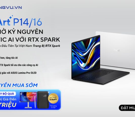 Đặt mua laptop đồ họa ProArt P16 tại Phong Vũ, nhận bộ quà tặng lên đến 12 triệu đồng ASUS chính thức mở bán laptop đồ họa ProArt P16 với RTX Spark tại Việt Nam