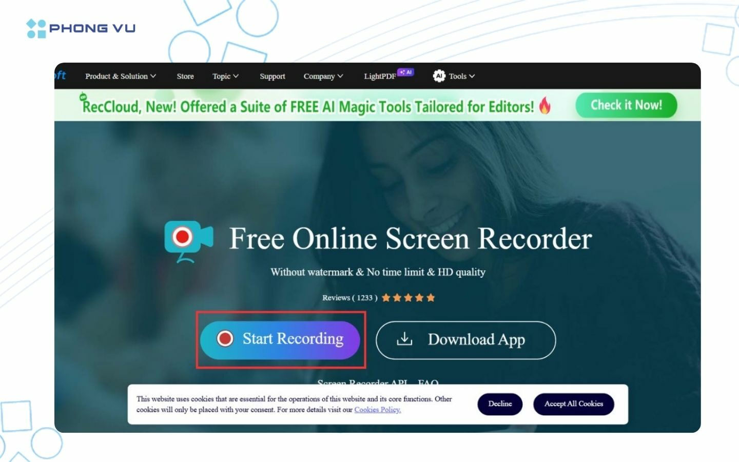 Cách quay màn hình laptop Windows, MacBook chi tiết nhất 29 cach quay man hinh laptop apowersoft free online screen recorder 1