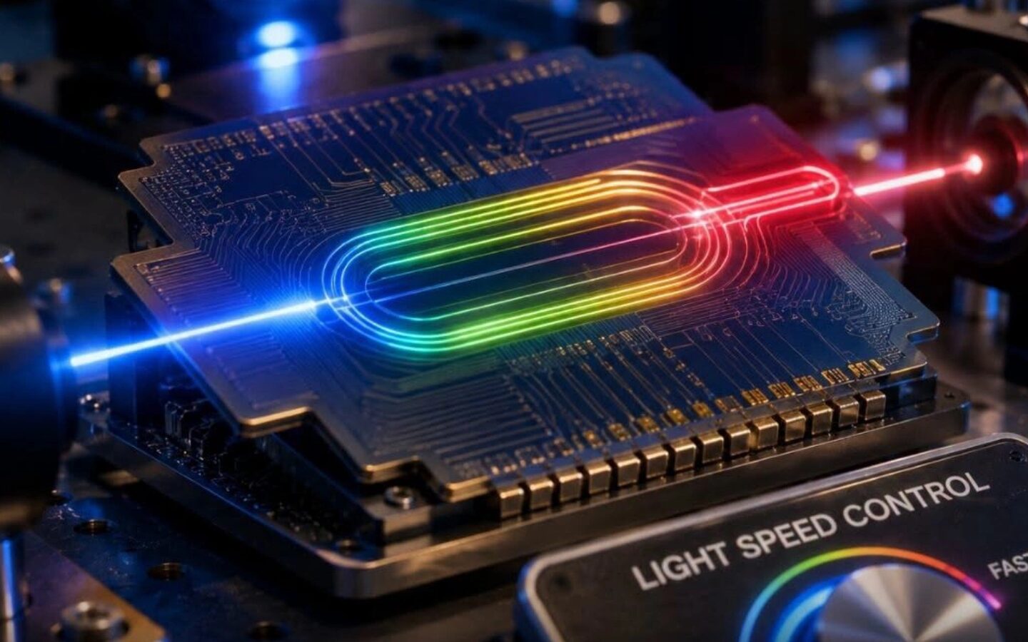 Chip mới đạt tốc độ 200 Gb/giây nhờ công nghệ ánh sáng chậm 1 Chip mới đạt tốc độ 200 Gb/giây nhờ công nghệ ánh sáng chậm (Nguồn: Internet)
