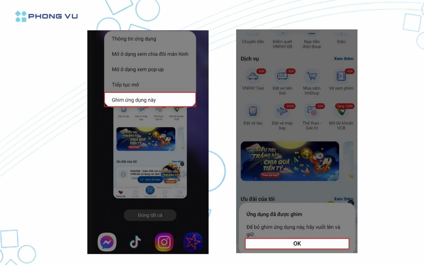Cho mượn điện thoại: Đừng quên thao tác 5 giây để tránh lộ dữ liệu cá nhân 3 Ghim ứng dụng đó lên