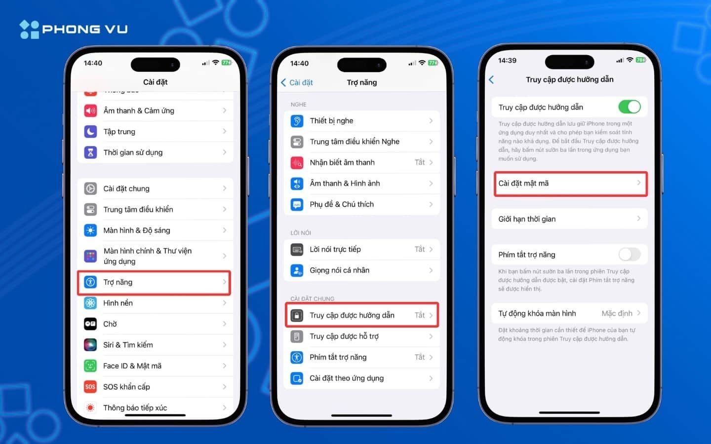 Cho mượn điện thoại: Đừng quên thao tác 5 giây để tránh lộ dữ liệu cá nhân 4 Bật Truy cập được hướng dẫn để đặt mật khẩu