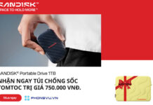 Sắm SanDisk Portable Drive 1TB Tại Phong Vũ – Nhận ngay túi chống sốc Tomtoc 750K Sắm SanDisk Portable Drive 1TB Tại Phong Vũ - Nhận ngay túi chống sốc Tomtoc 750K