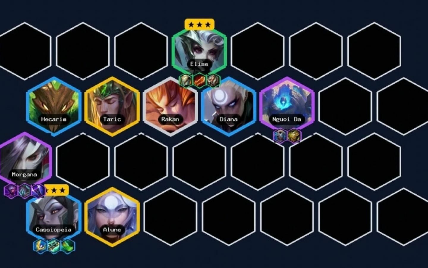 Top đội hình ĐTCL 18.3 giúp game thủ leo rank nhanh 4 Đội hình Elise Cassiopeia Tiên Phong kết hợp tuyến trước chống chịu và sát thương phép phía sau