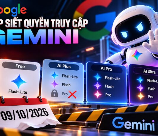 Google ngừng quyền truy cập miễn phí Gemini Flash và Pro từ ngày 9 tháng 10 Google ngừng quyền truy cập miễn phí Gemini Flash và Pro từ ngày 9 tháng 10
