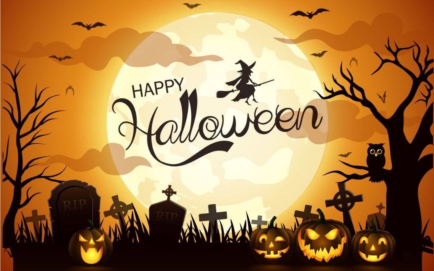 100+ Hình nền Halloween đẹp, kinh dị cho điện thoại, máy tính 17 Những bóng đen kỳ bí giữa khung cảnh Halloween u tối