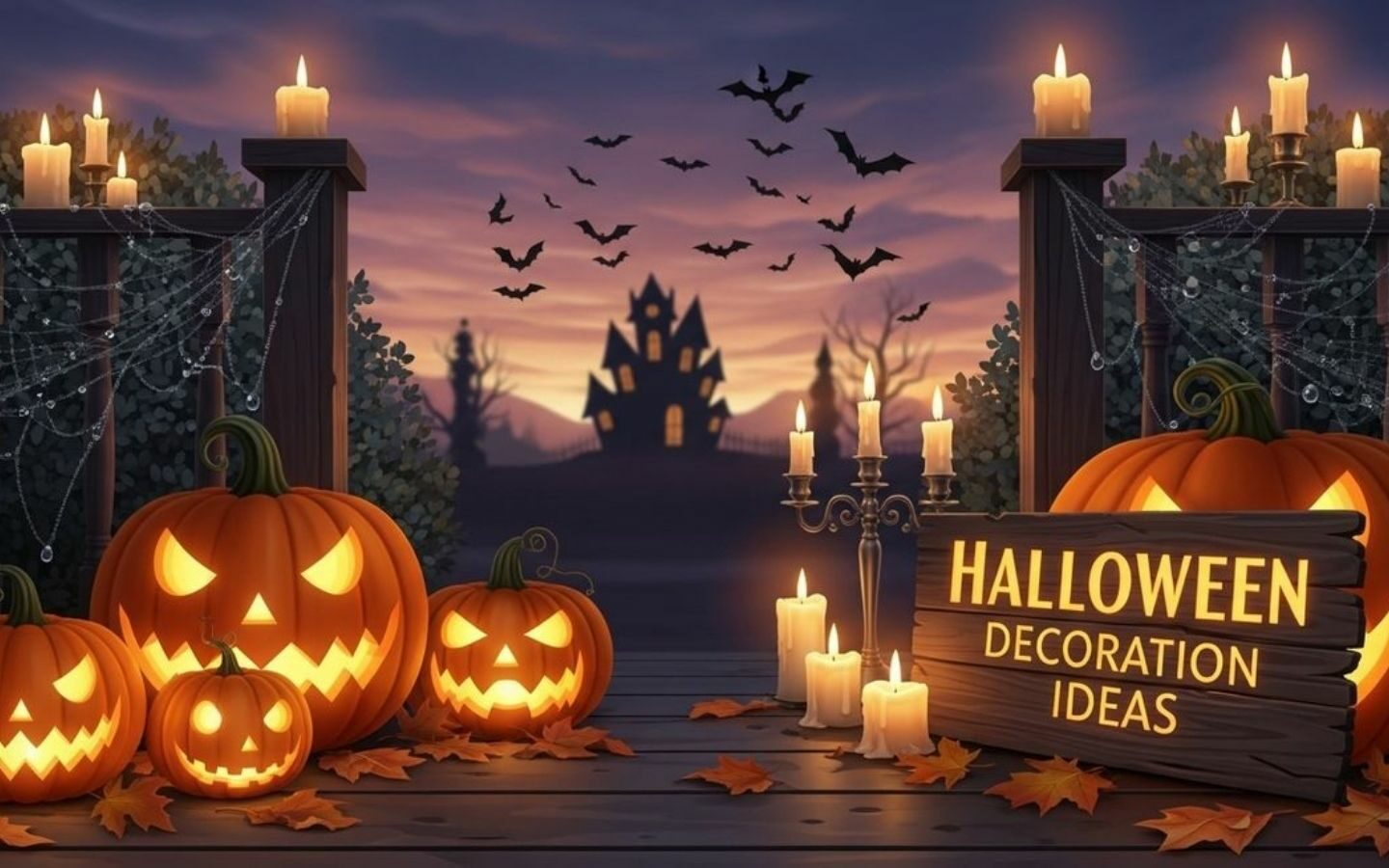 100+ Hình nền Halloween đẹp, kinh dị cho điện thoại, máy tính 35 Bí ngô Halloween dễ thương với đôi mắt tròn đáng yêu