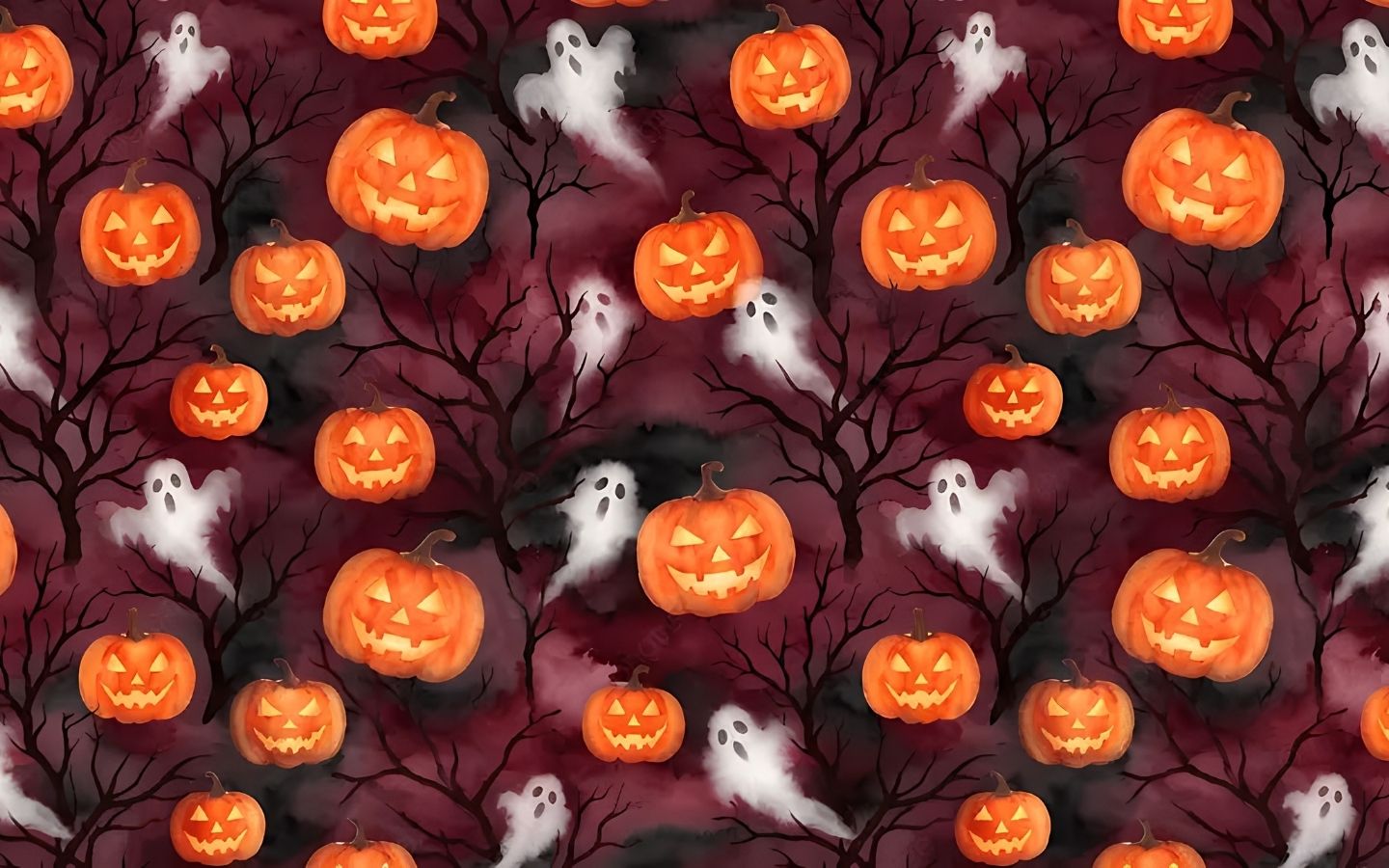 100+ Hình nền Halloween đẹp, kinh dị cho điện thoại, máy tính 37 Bí ngô ma quái kết hợp cùng không khí rùng rợn