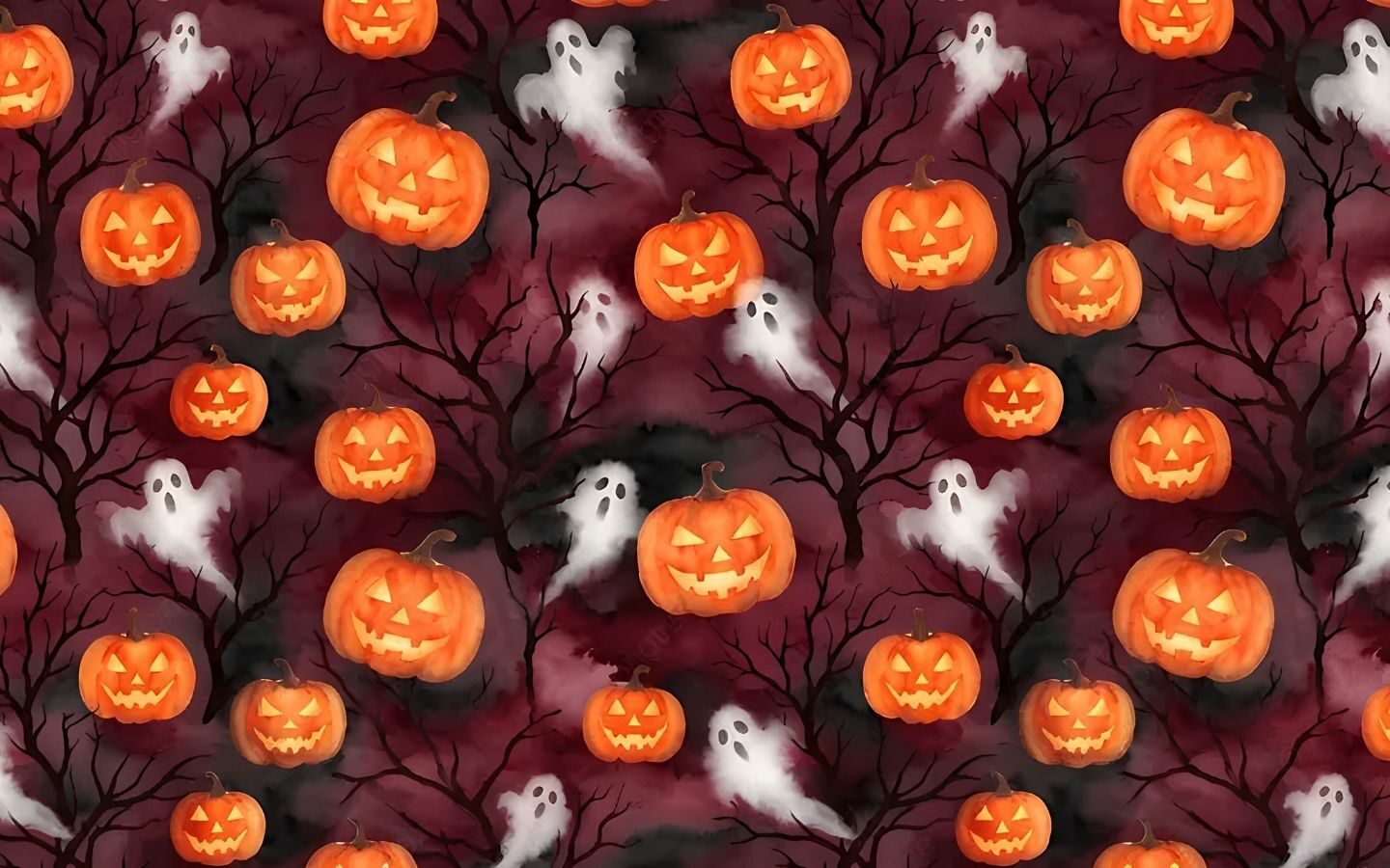 100+ Hình nền Halloween đẹp, kinh dị cho điện thoại, máy tính 37 Bí ngô ma quái kết hợp cùng không khí rùng rợn