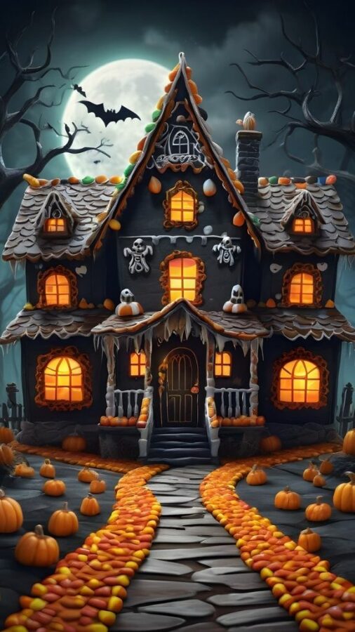100+ Hình nền Halloween đẹp, kinh dị cho điện thoại, máy tính 65 Hình nền Halloween Android với tòa lâu đài bí ngô bí ẩn