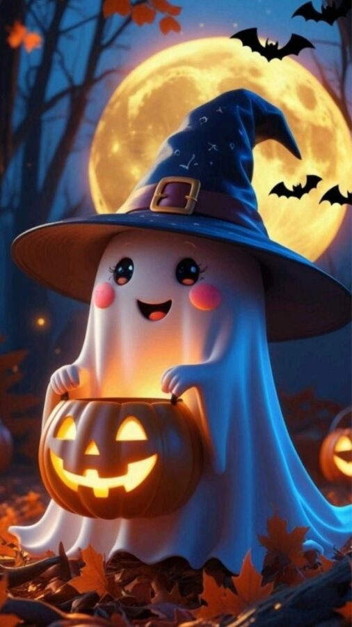 100+ Hình nền Halloween đẹp, kinh dị cho điện thoại, máy tính 101 Bí ngô 3D và bóng ma với khuôn mặt ma quái tinh nghịch