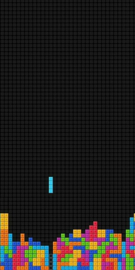 Thanh pixel xanh nổi bật trên nền lưới đen tối giản
