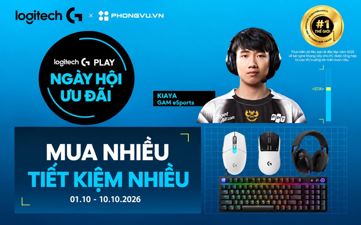 Logi G Day: Ngày hội ưu đãi Logitech tại Phong Vũ