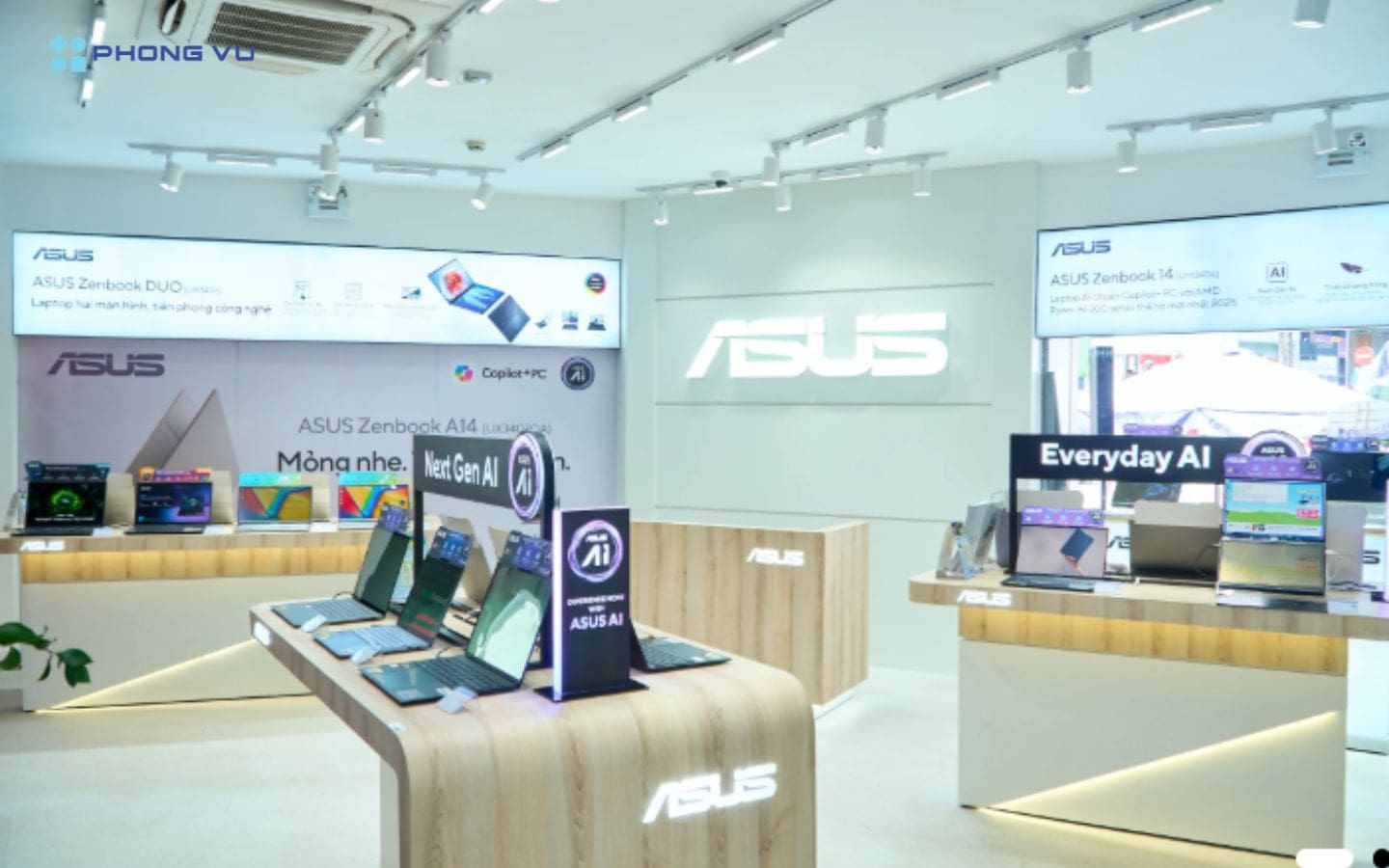 Mua laptop ASUS tại Phong Vũ, nhận ngay bộ đôi quà tặng Gaming 2 Trải nghiệm không gian công nghệ đỉnh cao và nhận đặc quyền quà tặng tại Asus Exclusive Store by Phong Vũ