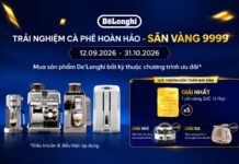 Mua máy pha cà phê De’Longhi, săn cơ hội nhận vàng 9999 tại Phong Vũ Mua máy pha cà phê De'Longhi, săn cơ hội nhận vàng 9999 tại Phong Vũ