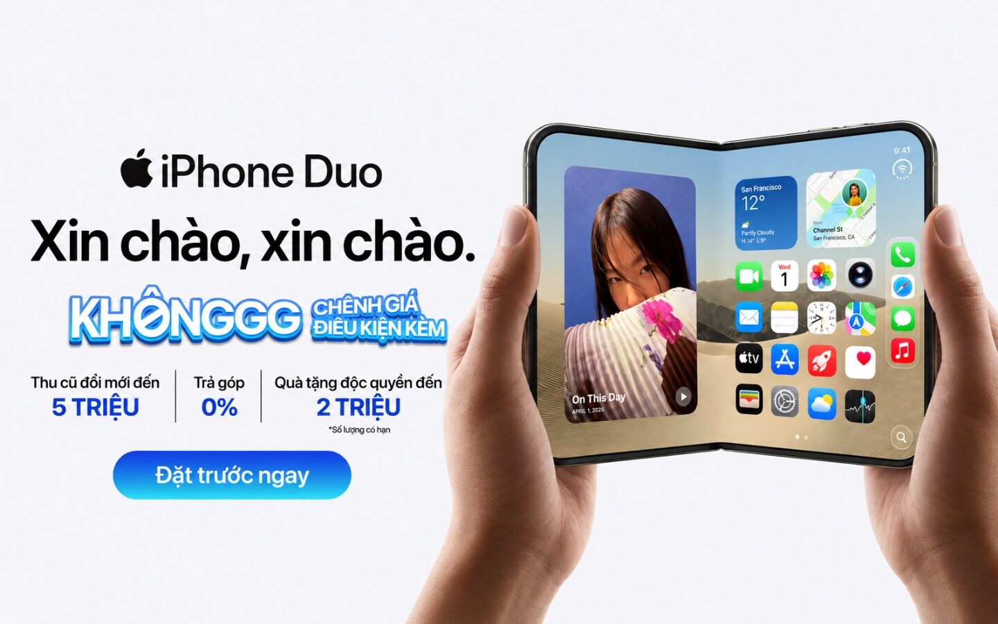 Phong Vũ mở đặt trước iPhone Duo, ưu đãi quà tặng đến 5 triệu đồng 1 Phong Vũ mở đặt trước iPhone Duo, ưu đãi quà tặng đến 5 triệu đồng