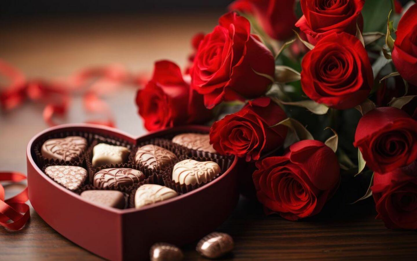 Hoa tươi kết hợp chocolate làm quà tặng 20/10 cho mẹ, vợ và bạn gái