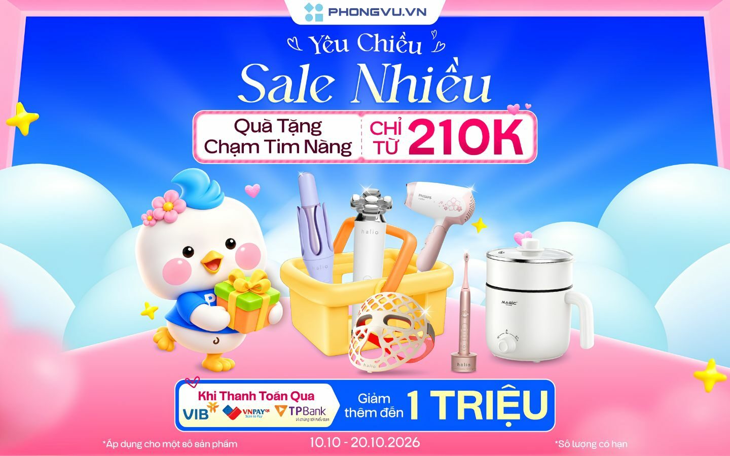 Ưu đãi 20/10 tại Phong Vũ: Quà tặng chạm tim nàng chỉ từ 210K