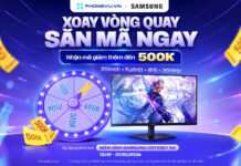 Săn quà với vòng quay may mắn, giảm đến 500K màn hình Samsung Odyssey Chương trình vòng quay may mắn với nhiều ưu đãi hấp dẫn từ Phong Vũ