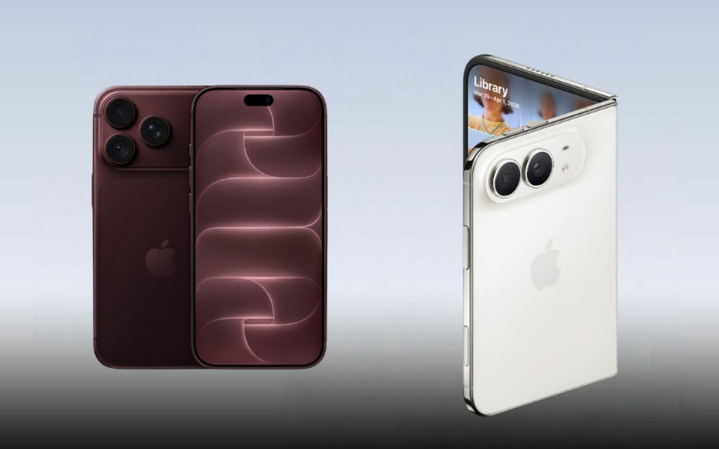 So sánh iPhone 18 Pro Max và iPhone Duo: Đâu là lựa chọn đáng mua? 2 iPhone 18 Pro Max giữ thiết kế truyền thống, iPhone Duo với thiết kế gập độc đáo