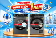Toshiba tặng thêm 1 năm bảo hành khi mua máy giặt, máy sấy tại Phong Vũ Toshiba tặng thêm 1 năm bảo hành khi mua máy giặt, máy sấy tại Phong Vũ
