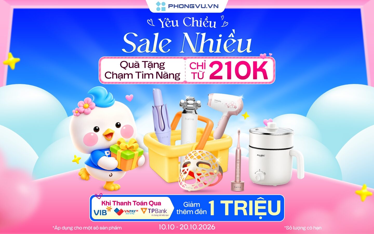 Ưu đãi 20/10 tại Phong Vũ: Quà tặng chạm tim nàng chỉ từ 210K 1 Ưu đãi 20/10 tại Phong Vũ: Quà tặng chạm tim nàng chỉ từ 210K