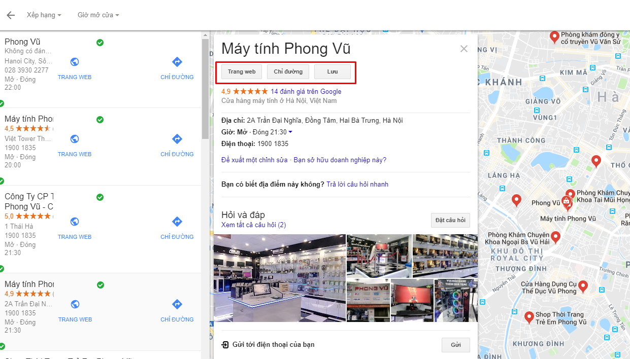 Google chỉ đường