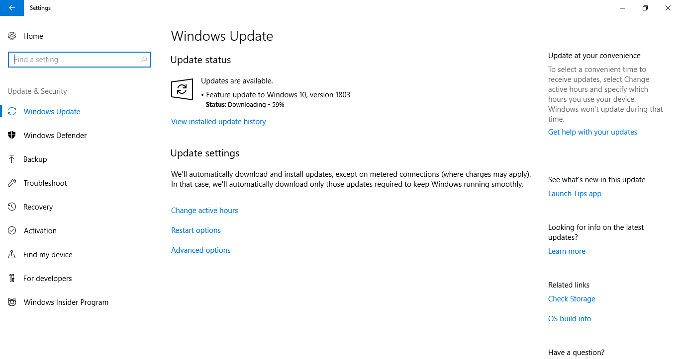 Cài đặt update để luôn cập nhật những thông tin và dữ liệu mới nhất từ Microsoft