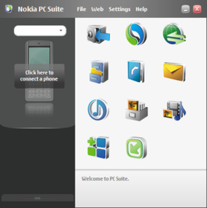 300px Nokia PC Suite screenshot