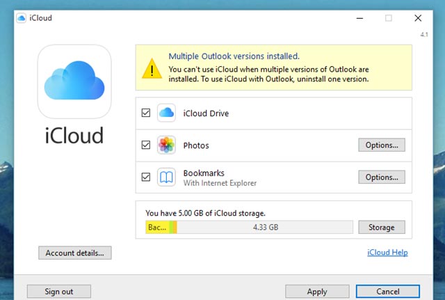 Hướng dẫn tải về iCloud for Windows 10 5