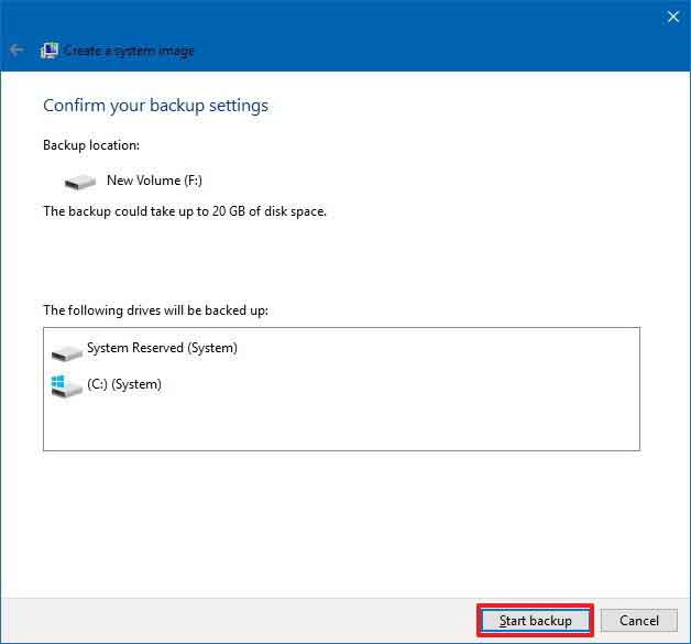 Hướng dẫn Backup Windows 10 PC 4